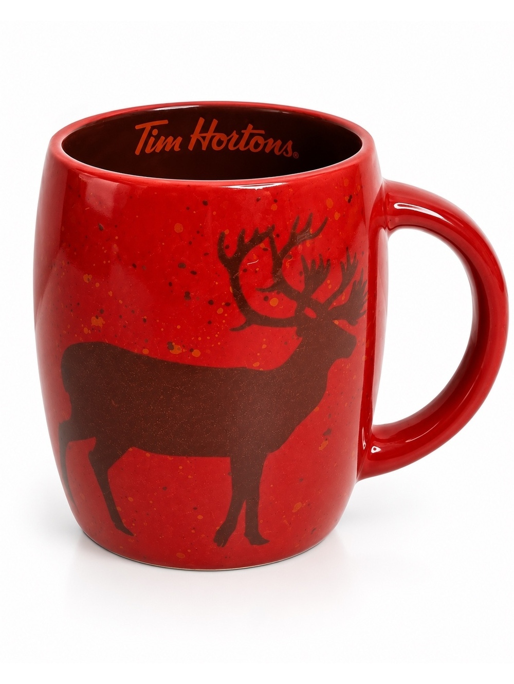 Tim Hortons 2016 Limited Edition #016 Red Moose Deer Ceramic Coffee Mug